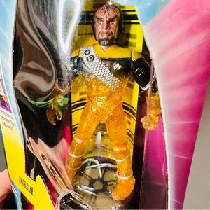 Star Trek Transporter Series Lt. Worf w/ Light & Sound 1998 NEW - SEALED!